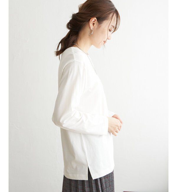 ikka「ロゴフォトプリントロンT」|Tシャツ・カットソー|