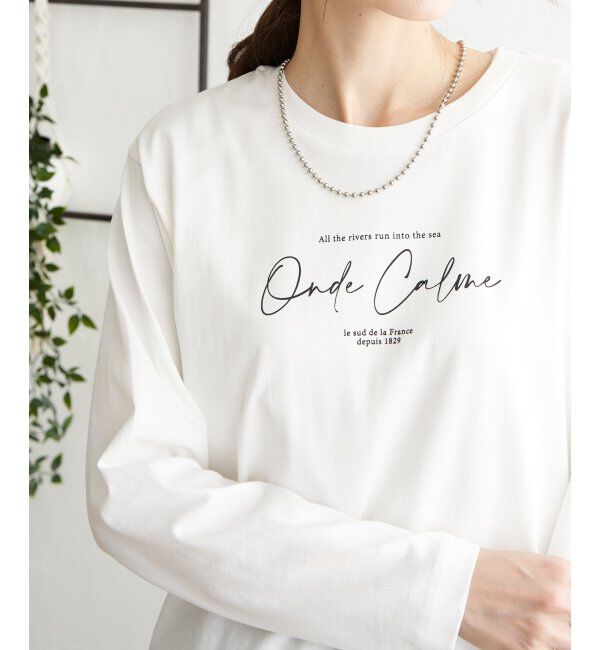 ikka「ロゴフォトプリントロンT」|Tシャツ・カットソー|