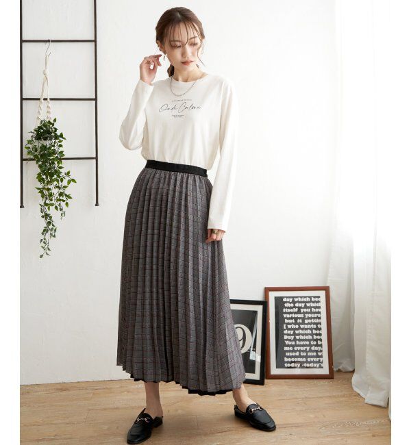 ikka「ロゴフォトプリントロンT」|Tシャツ・カットソー|