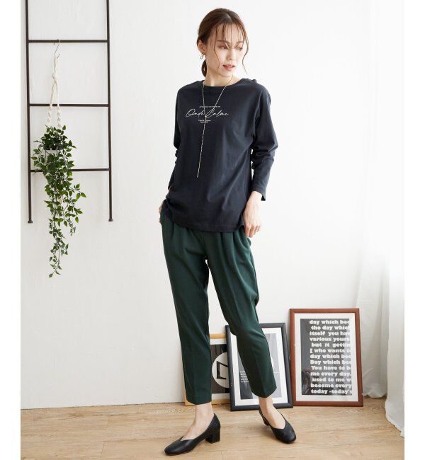 ikka「ロゴフォトプリントロンT」|Tシャツ・カットソー|