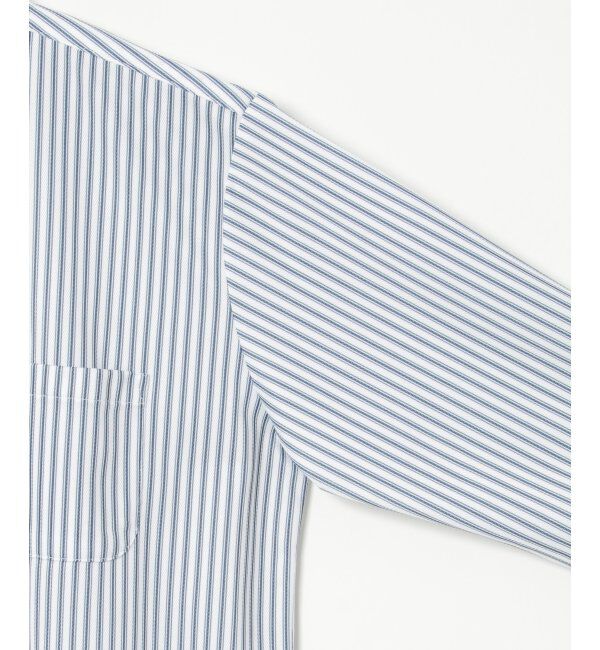 ikka「7分袖イージーケアバンドカラーシャツ」|シャツ・ブラウス|