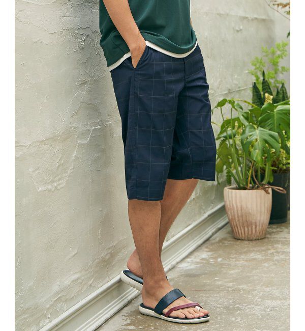 ikka「6.5分丈チェックドビーハーフパンツ」|その他|