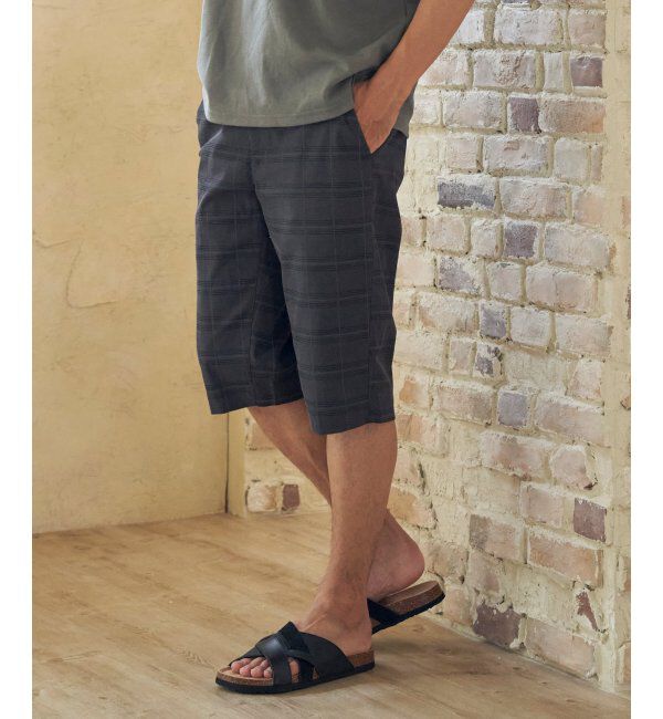 ikka「6.5分丈チェックドビーハーフパンツ」|その他|