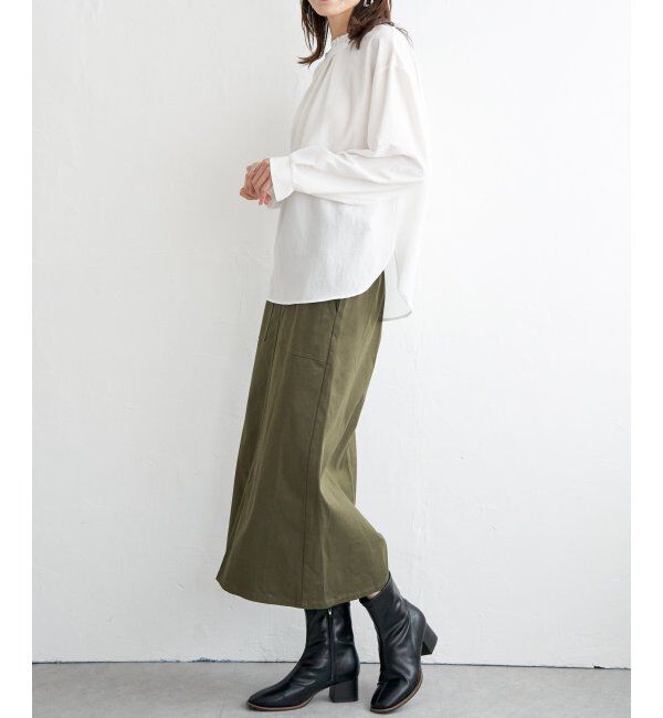 ikka「ストレッチIラインスカート」|スカート|