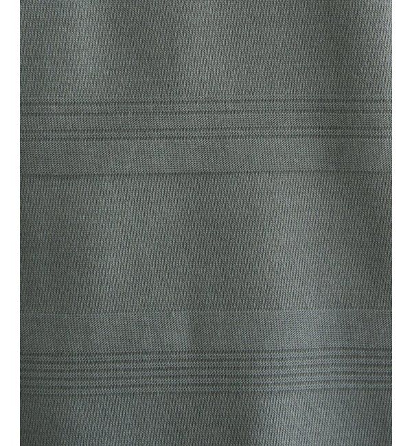 IKKA LOUNGE「ランダムリップルボーダーロンT」|Tシャツ・カットソー|