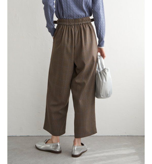 ikka「サイドベルトワイドパンツ」|その他|
