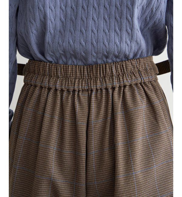 ikka「サイドベルトワイドパンツ」|その他|