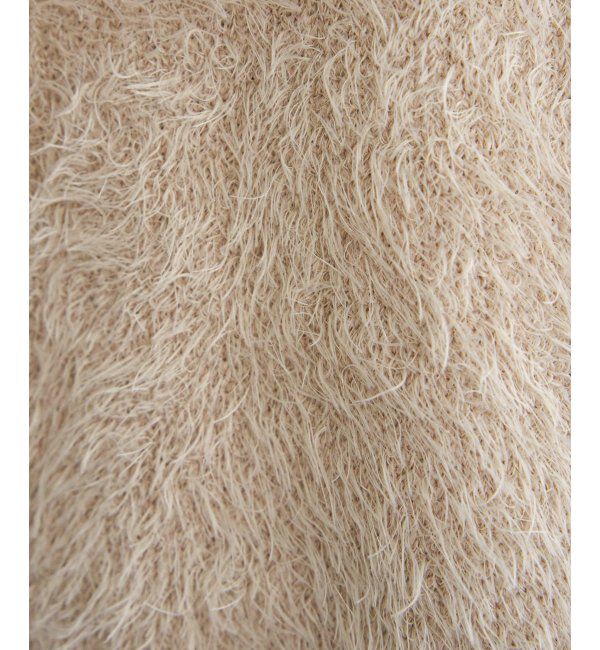 ikka「フェザーVネックベスト」|ニット・セーター|