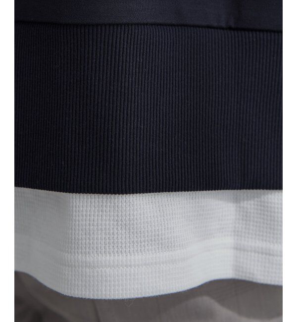 ikka「【抗菌防臭／吸水速乾】GOKU楽ダンボールフェイクプルオーバー」|パーカー|