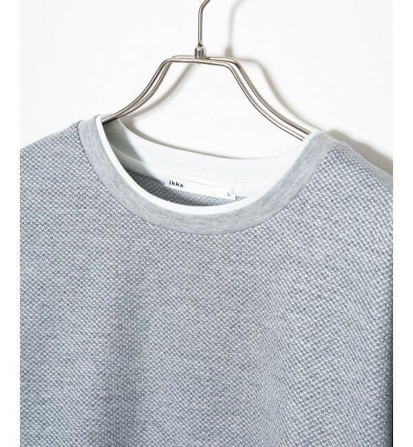 ikka「【雑誌MonoMax4月号掲載】パイナップルレイヤードロンT」|Tシャツ・カットソー|