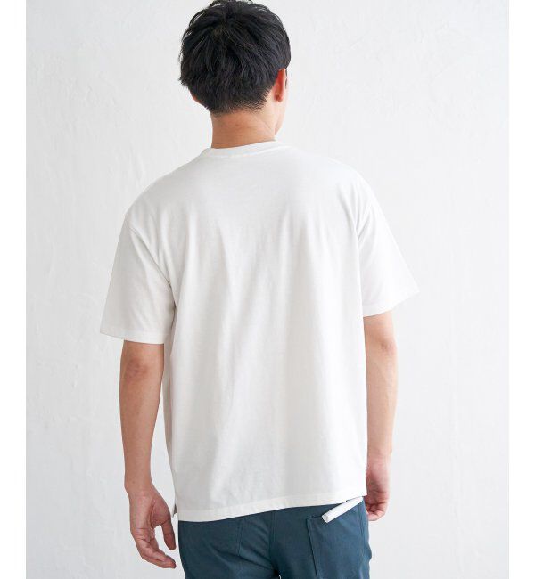 ikka「【雑誌MonoMax5月号掲載】URBAN NATURE LIFE アーバンネイチャーライフ 刺繍ポケットTシャツ」|Tシャツ・カットソー|