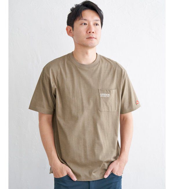 ikka「【雑誌MonoMax5月号掲載】URBAN NATURE LIFE アーバンネイチャーライフ 刺繍ポケットTシャツ」|Tシャツ・カットソー|