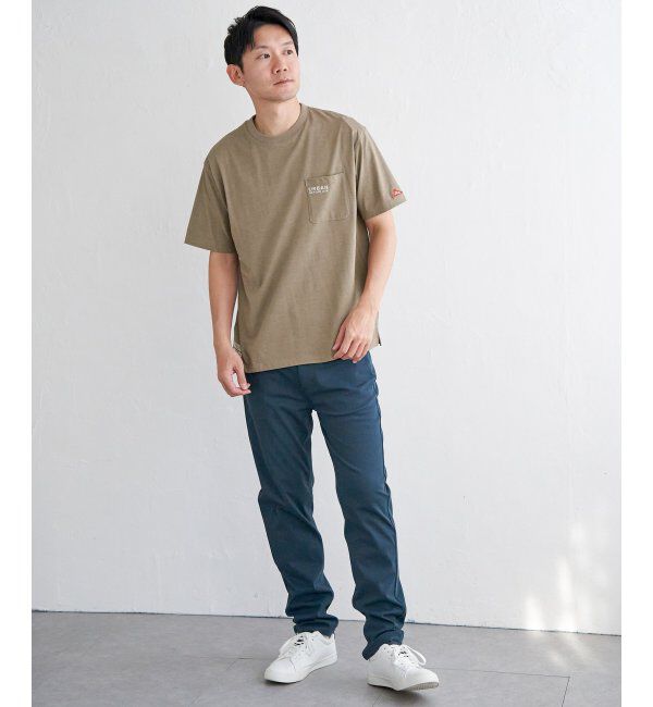 ikka「【雑誌MonoMax5月号掲載】URBAN NATURE LIFE アーバンネイチャーライフ 刺繍ポケットTシャツ」|Tシャツ・カットソー|