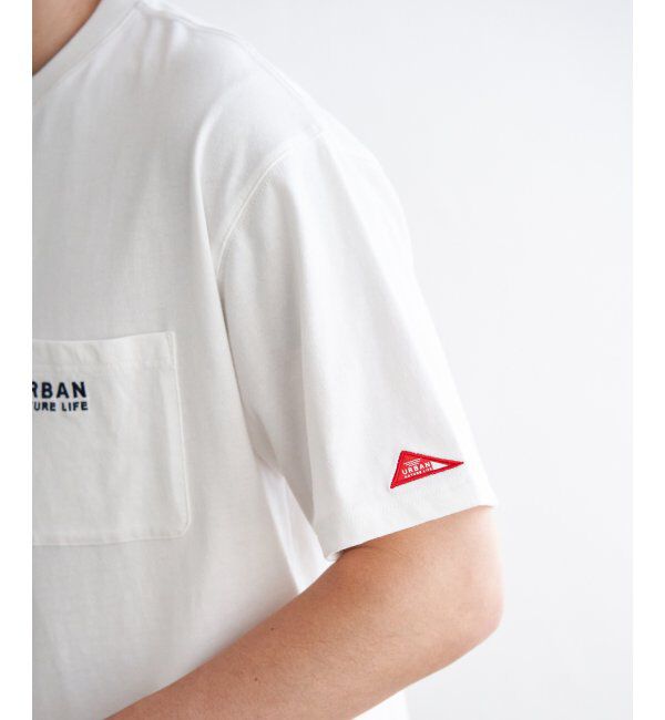 ikka「【雑誌MonoMax5月号掲載】URBAN NATURE LIFE アーバンネイチャーライフ 刺繍ポケットTシャツ」|Tシャツ・カットソー|