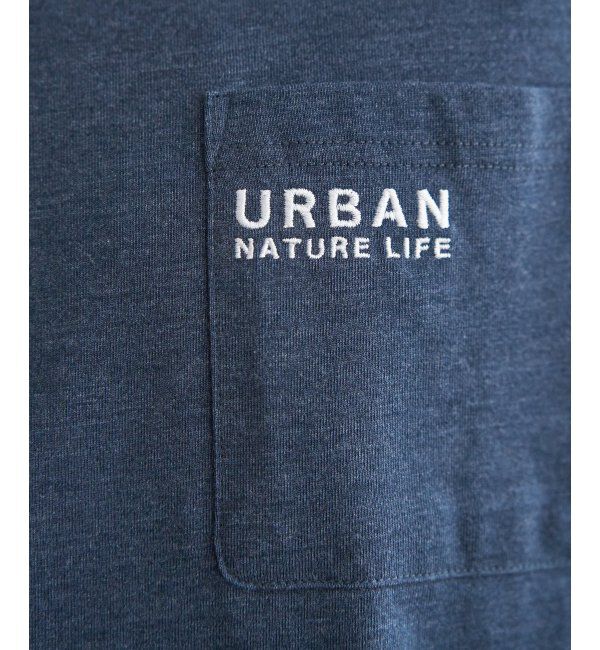 ikka「【雑誌MonoMax5月号掲載】URBAN NATURE LIFE アーバンネイチャーライフ 刺繍ポケットTシャツ」|Tシャツ・カットソー|