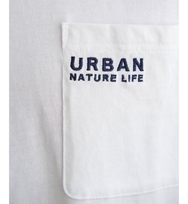 ikka「【雑誌MonoMax5月号掲載】URBAN NATURE LIFE アーバンネイチャーライフ 刺繍ポケットTシャツ」|Tシャツ・カットソー|