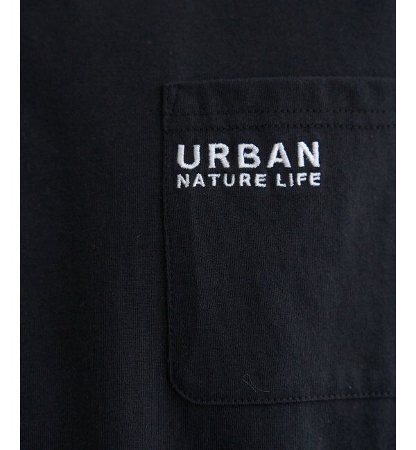 ikka「【雑誌MonoMax5月号掲載】URBAN NATURE LIFE アーバンネイチャーライフ 刺繍ポケットTシャツ」|Tシャツ・カットソー|