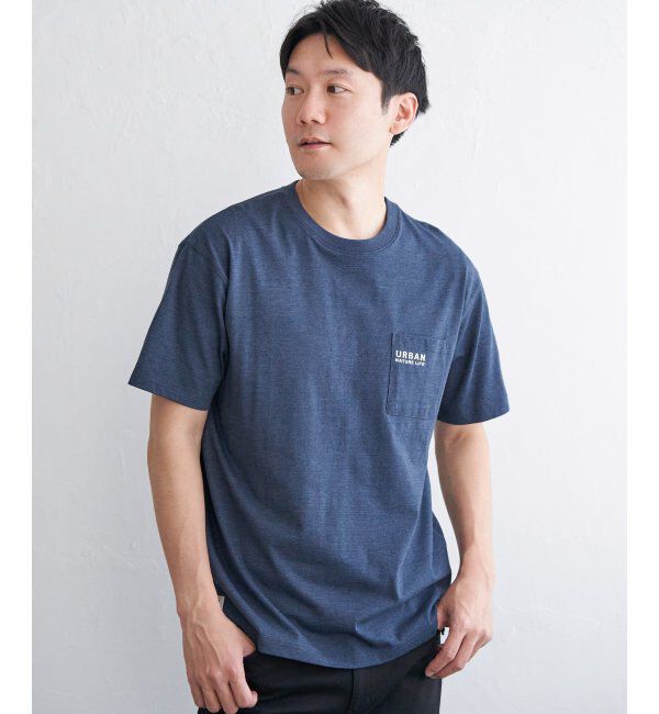 ikka「【雑誌MonoMax5月号掲載】URBAN NATURE LIFE アーバンネイチャーライフ 刺繍ポケットTシャツ」|Tシャツ・カットソー|