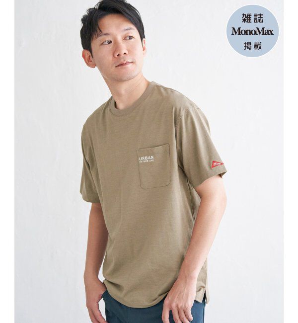 ikka「【雑誌MonoMax5月号掲載】URBAN NATURE LIFE アーバンネイチャーライフ 刺繍ポケットTシャツ」|Tシャツ・カットソー|ベージュ