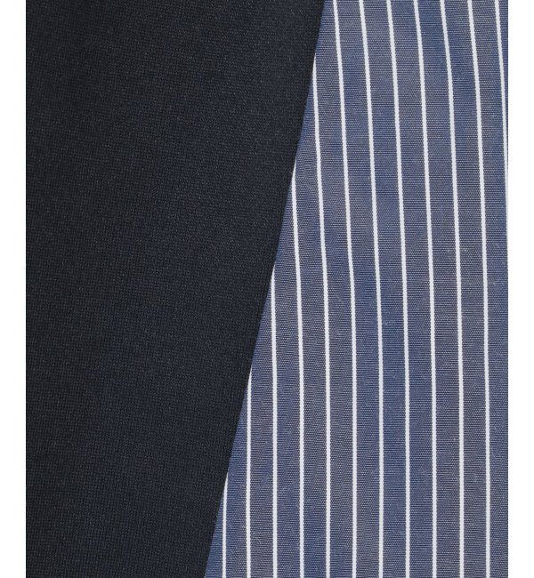 ikka「異素材切り替えサイドリボンワンピース」|ワンピース|