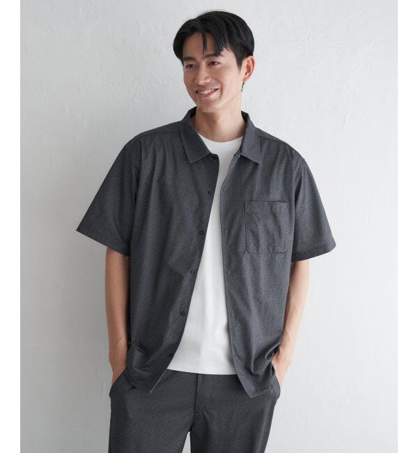 ikka「【吸水速乾／セットアップ対応】GOKU楽AIRレギュラーシャツ」|シャツ・ブラウス|