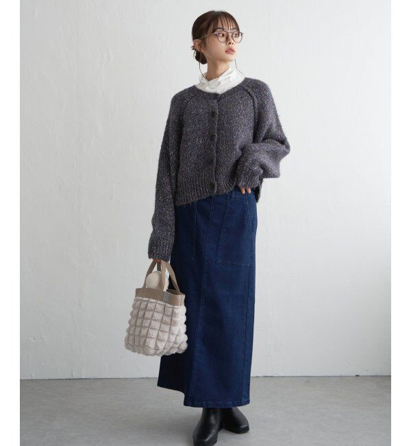 Lbc with Life「ブロックファーフラップ付きトートバッグ」|その他|