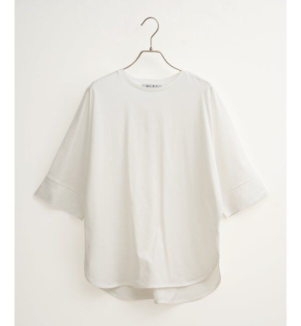 Lbc with Life「シルケット裾ラウンド袖切り替えTシャツ」|Tシャツ・カットソー|