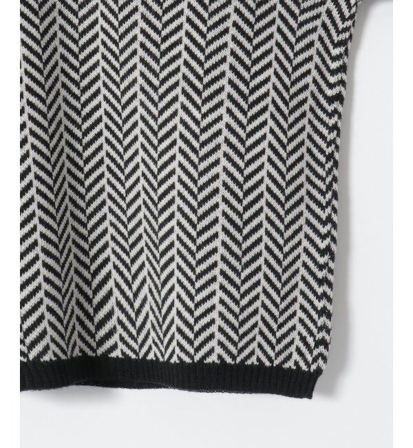 VENCE share style「ヘリンボーンジャガードカーディガン」|カーディガン|