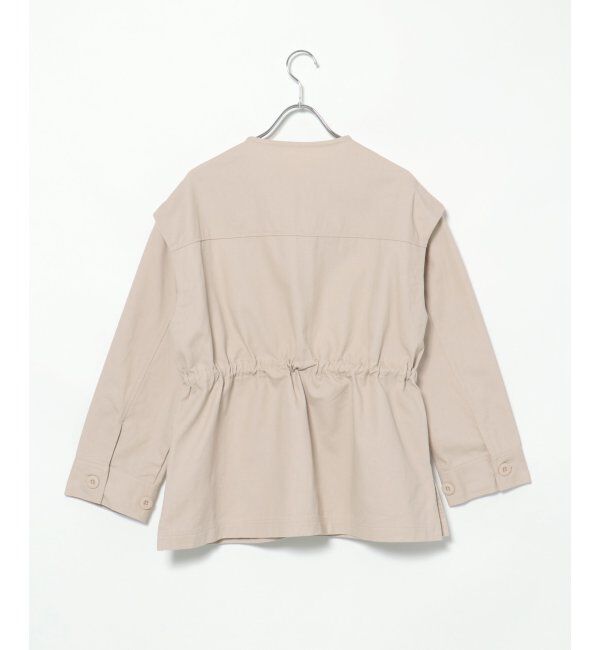 VENCE share style「ノーカラーマルチウェイジャケット」|ミリタリージャケット|