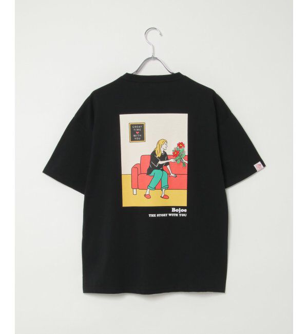 VENCE share style「花束刺繍女子Tシャツ」|Tシャツ・カットソー|ブラック