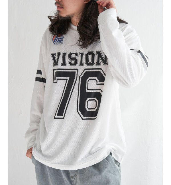 VENCE share style「【2点セット】VISION STREET WEAR ビジョンストリートウェア メッシュロンTアンサンブル」|Tシャツ・カットソー|