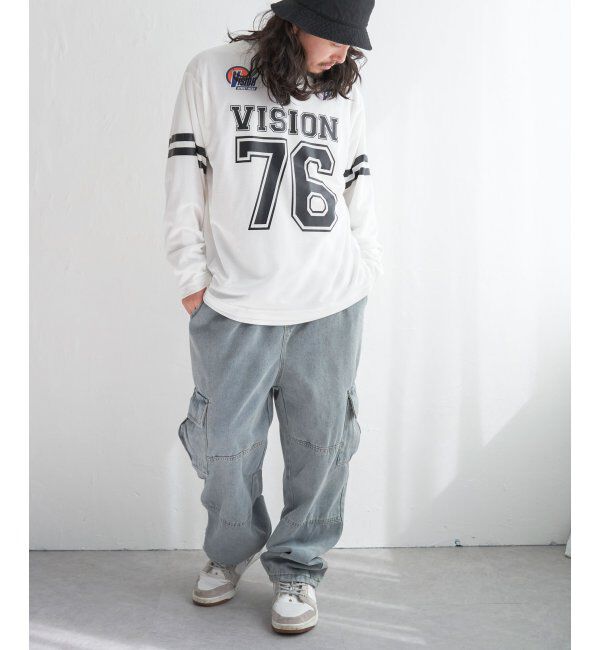 VENCE share style「【2点セット】VISION STREET WEAR ビジョンストリートウェア メッシュロンTアンサンブル」|Tシャツ・カットソー|