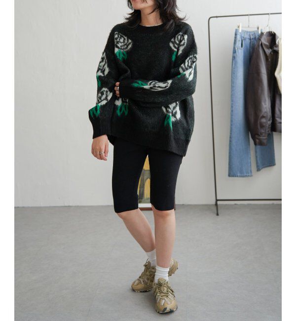 VENCE share style「花柄ジャガードニット」|ニット・セーター|