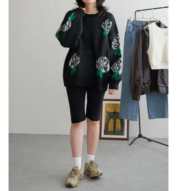 VENCE share style「花柄ジャガードニット」|ニット・セーター|