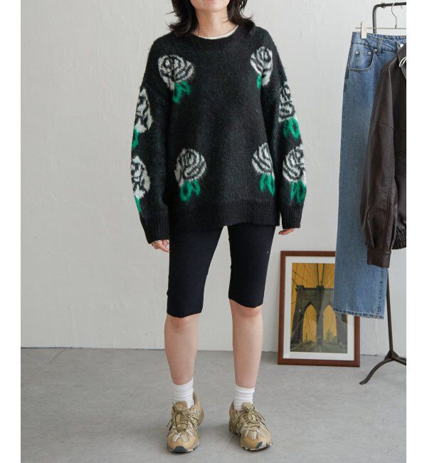 VENCE share style「花柄ジャガードニット」|ニット・セーター|