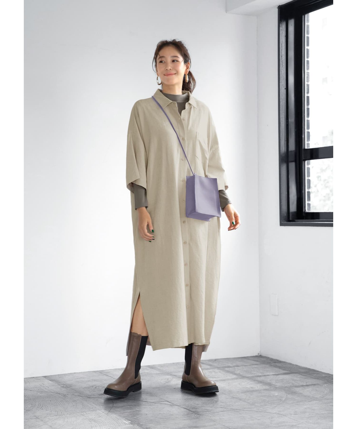 STYLE DELI「シアーインナーハイネックトップス」|Tシャツ・カットソー|