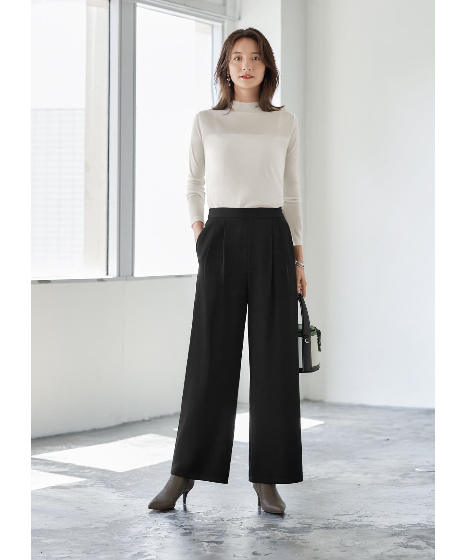 STYLE DELI「シアーインナーハイネックトップス」|Tシャツ・カットソー|