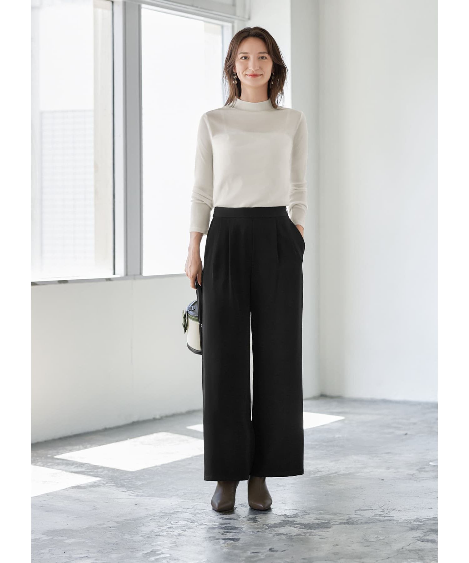 STYLE DELI「シアーインナーハイネックトップス」|Tシャツ・カットソー|