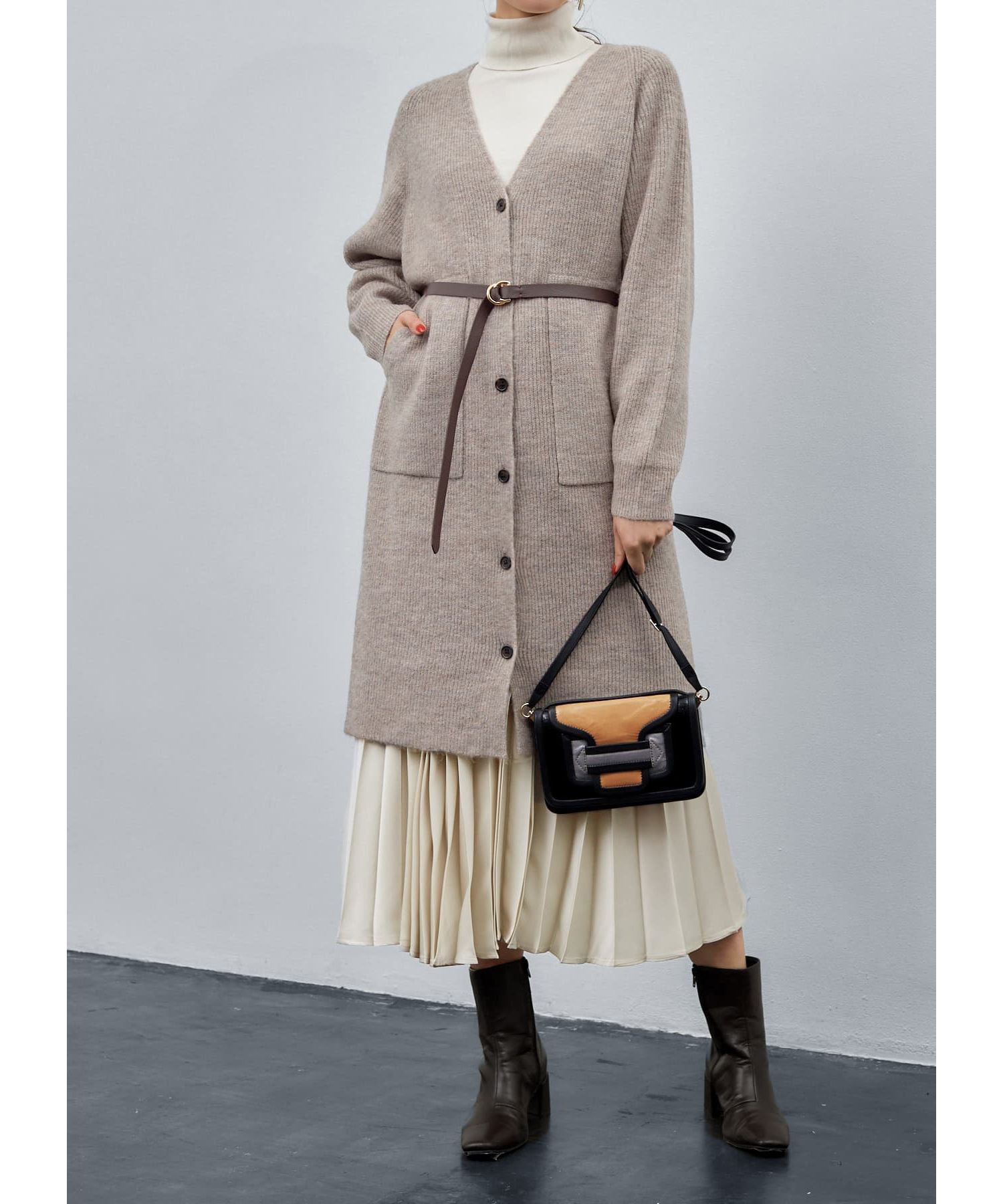 STYLE DELI「結ぶロングレザーベルト20mm／GD金具」|ベルト|