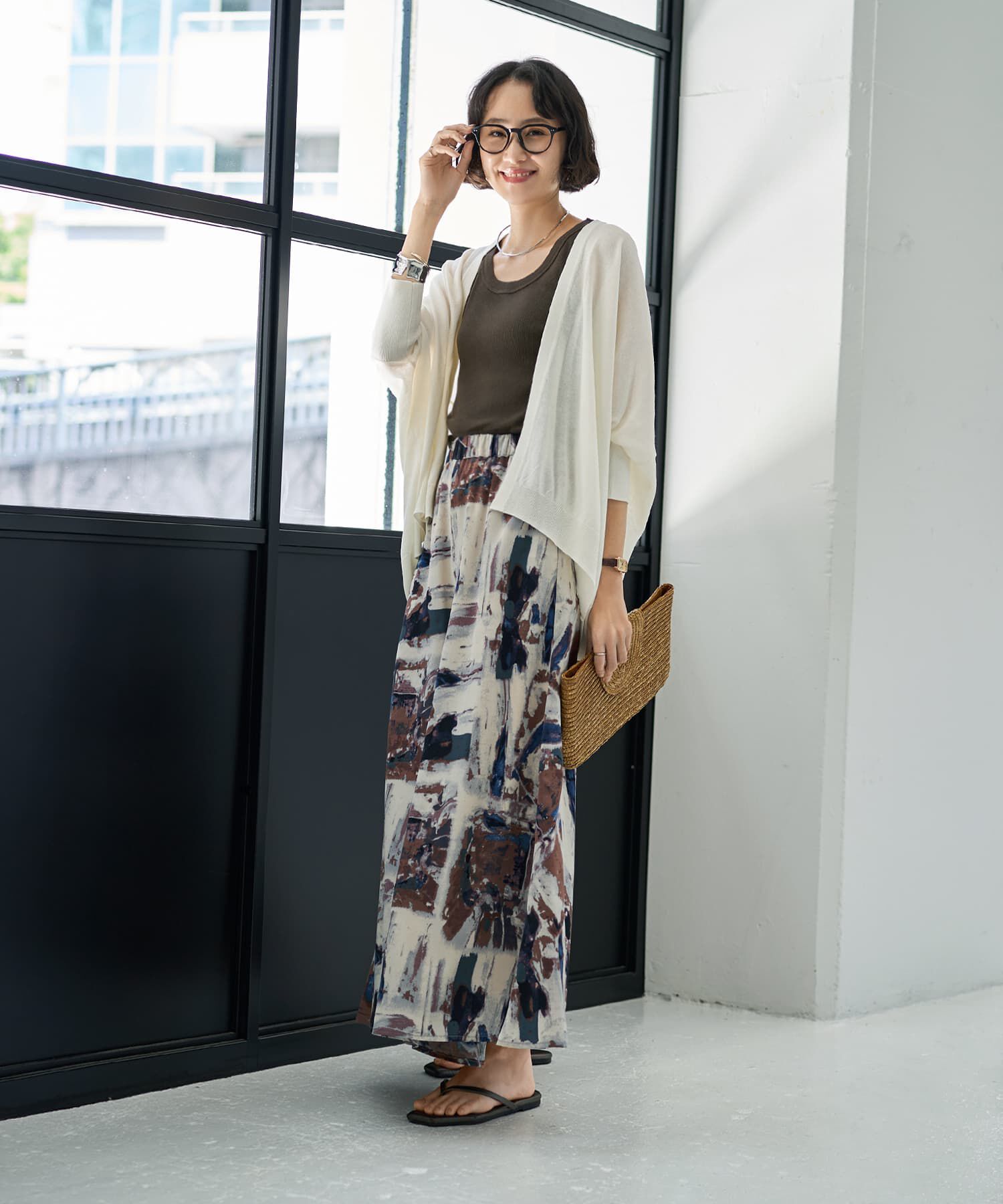 STYLE DELI「アート柄フレアワイドパンツ」|その他|