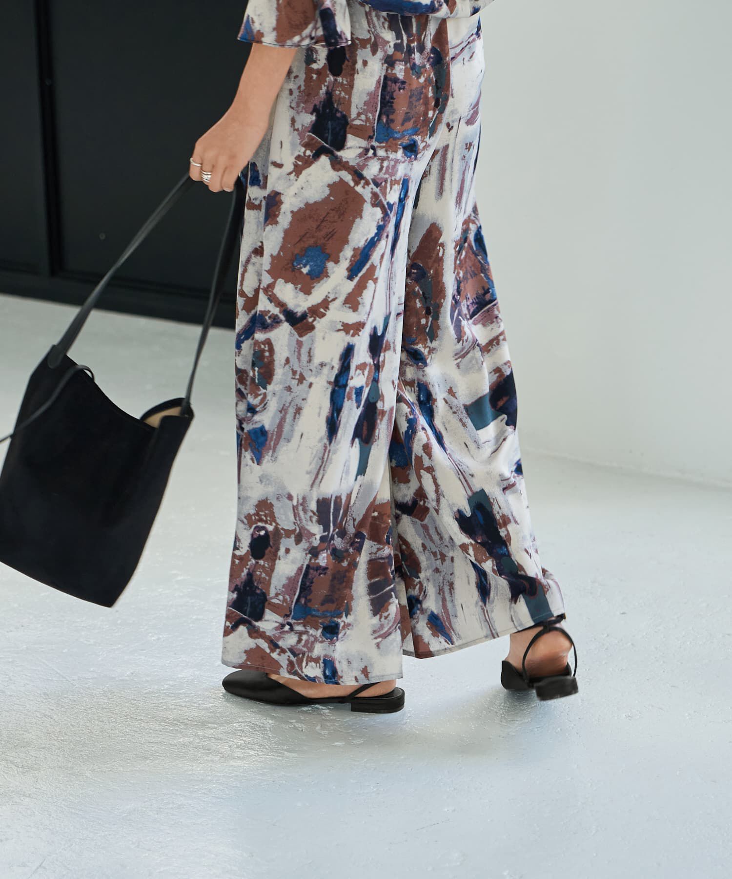 STYLE DELI「アート柄フレアワイドパンツ」|その他|