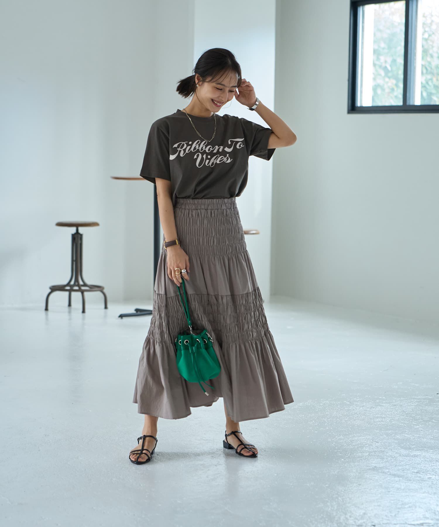 STYLE DELI「RIBBONロゴTシャツ」|Tシャツ・カットソー|