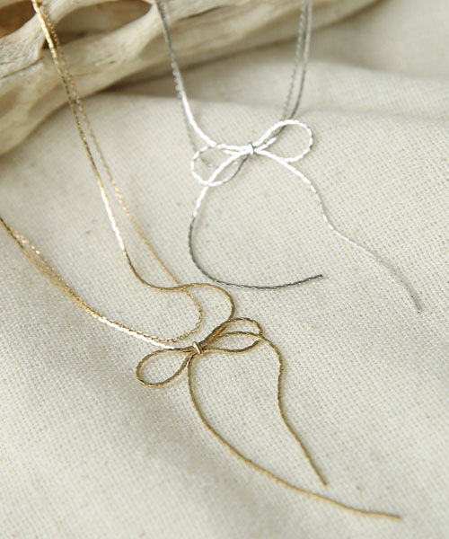 colleca la「2連リボンネックレス」|ネックレス|