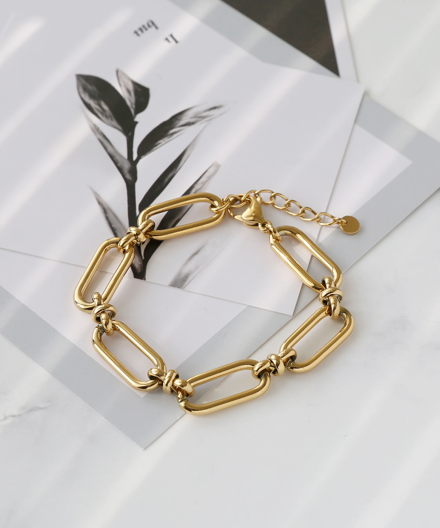 colleca la「[stainless]ステンレス・ビッグチェーンブレスレット〈金属アレルギー対応〉」|ブレスレット・バングル|ゴールド