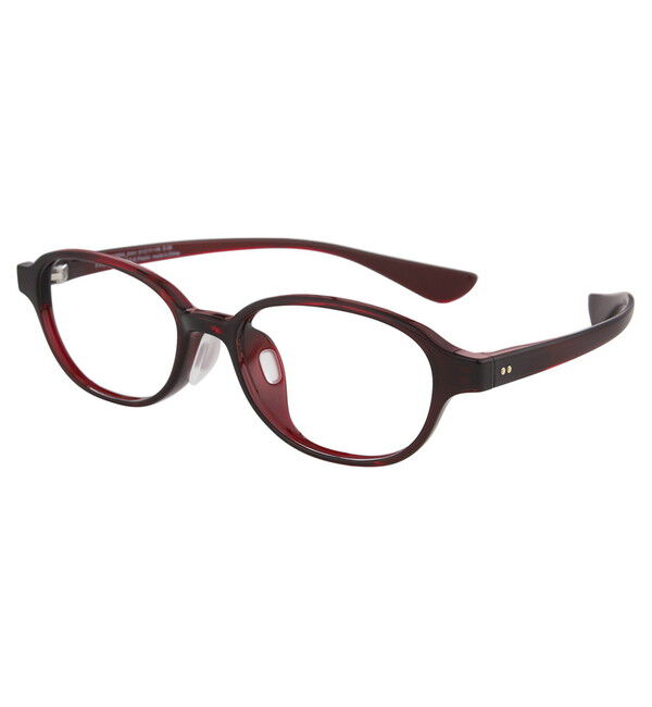  「オーバル型 軽量 メガネ｜黒縁 おうち時間を快適に過ごす ズレ落ち防止 レンズ交換券付き」|メガネ|