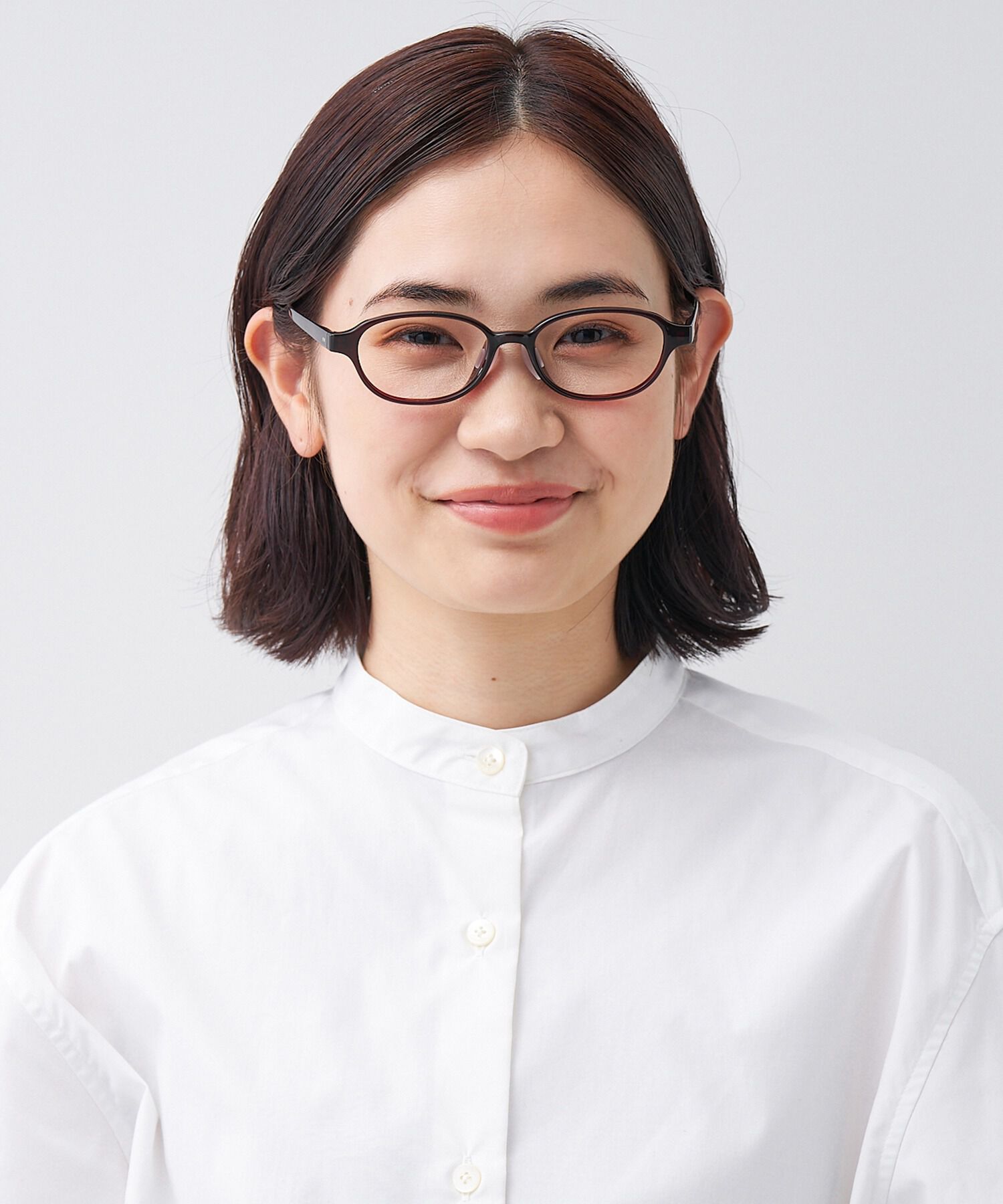  「オーバル型 軽量 メガネ｜黒縁 おうち時間を快適に過ごす ズレ落ち防止 レンズ交換券付き」|メガネ|