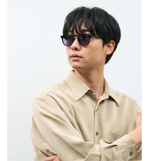  「【WEB限定】ボストン型 調光サングラス | カラーレンズ 軽量 紫外線対策 UVカット レンズの色が変わる」|サングラス|