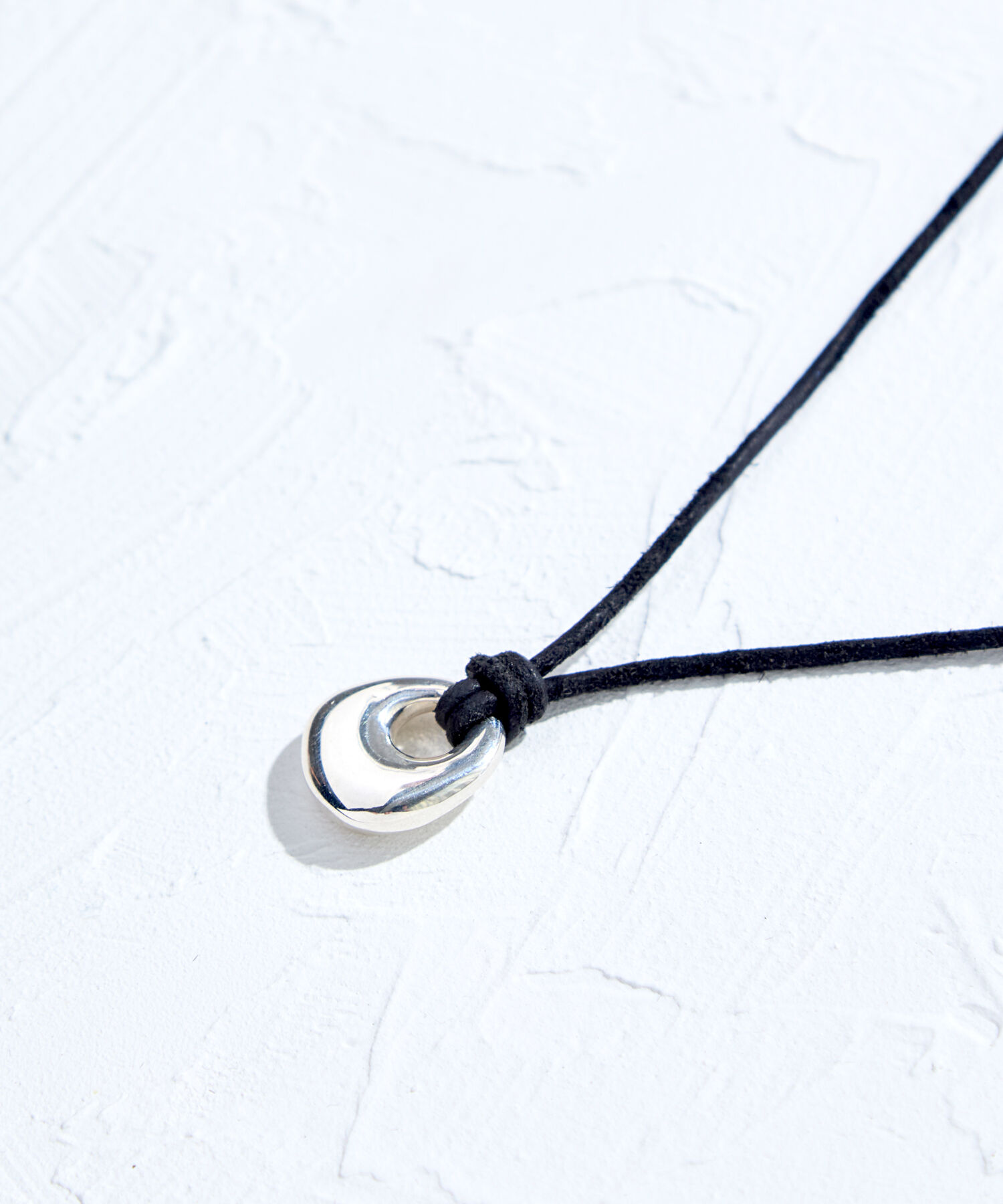 JUPITER「【牛革・SV】メタルトップコードネックレス シルバー」|ネックレス|