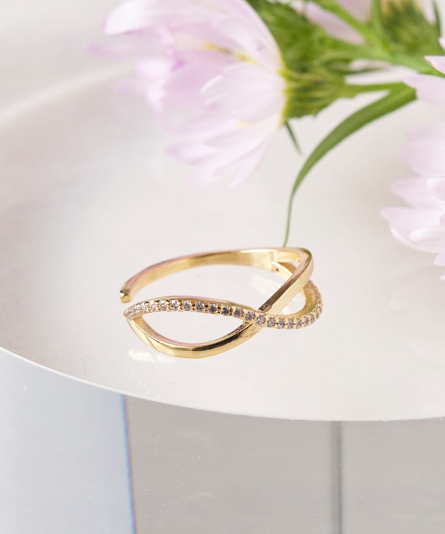 Phoebe「2wayエターナルカフリング&イヤーカフ」|リング|ゴールド