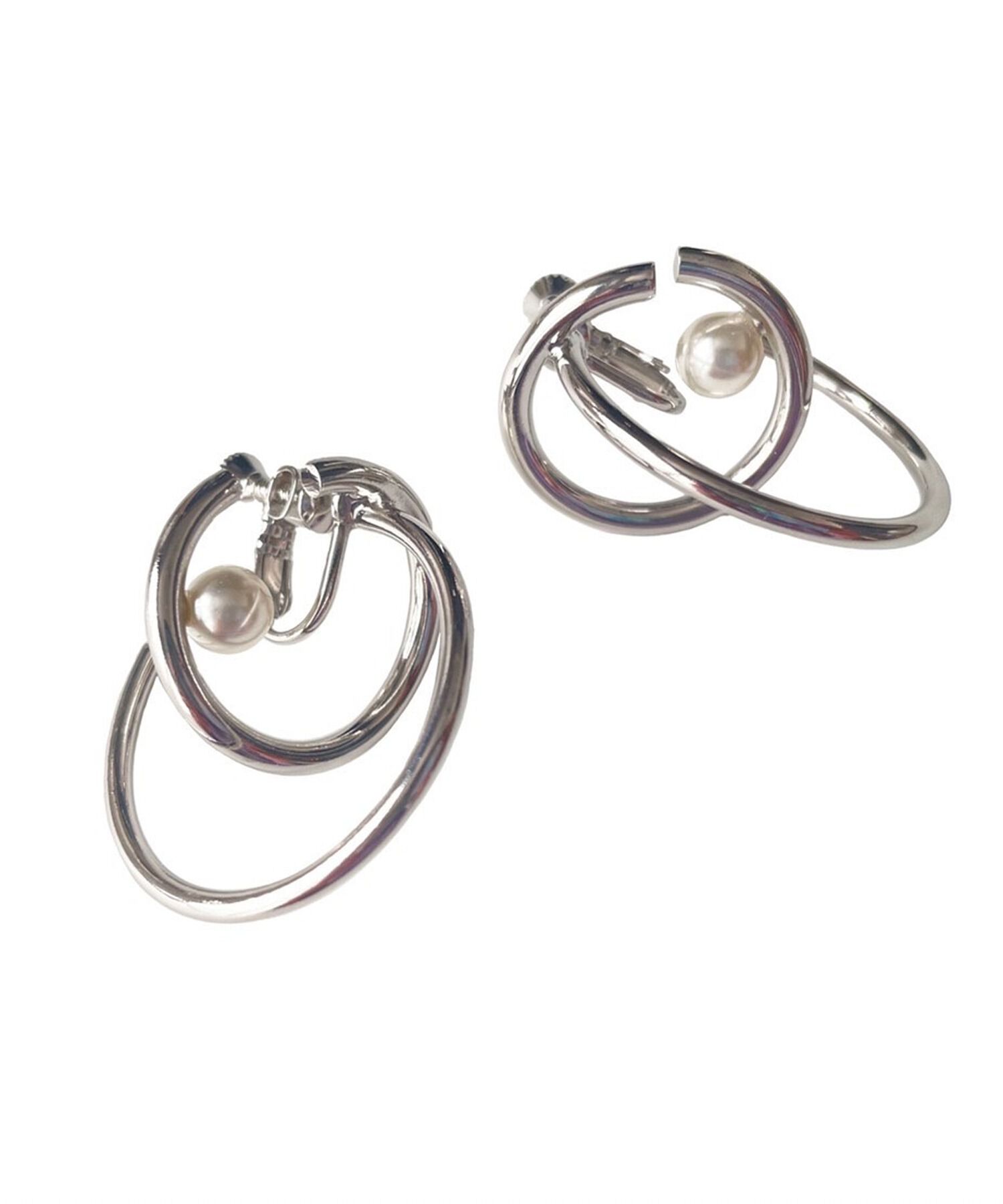 Phoebe+「【amplis】muchパールイヤリング シルバー」|イヤリング|